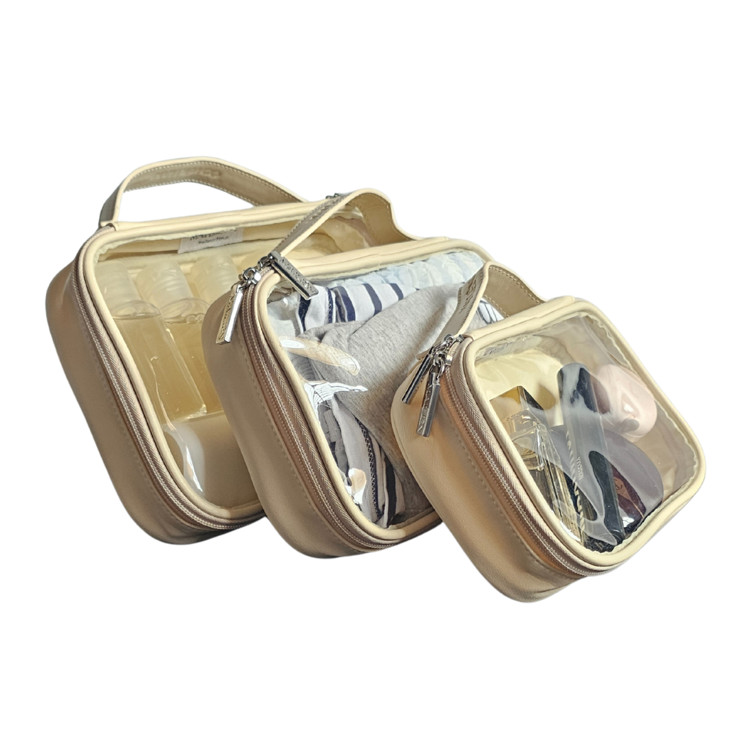 Tidy Trio Cube Organisers - Champagne Whisper